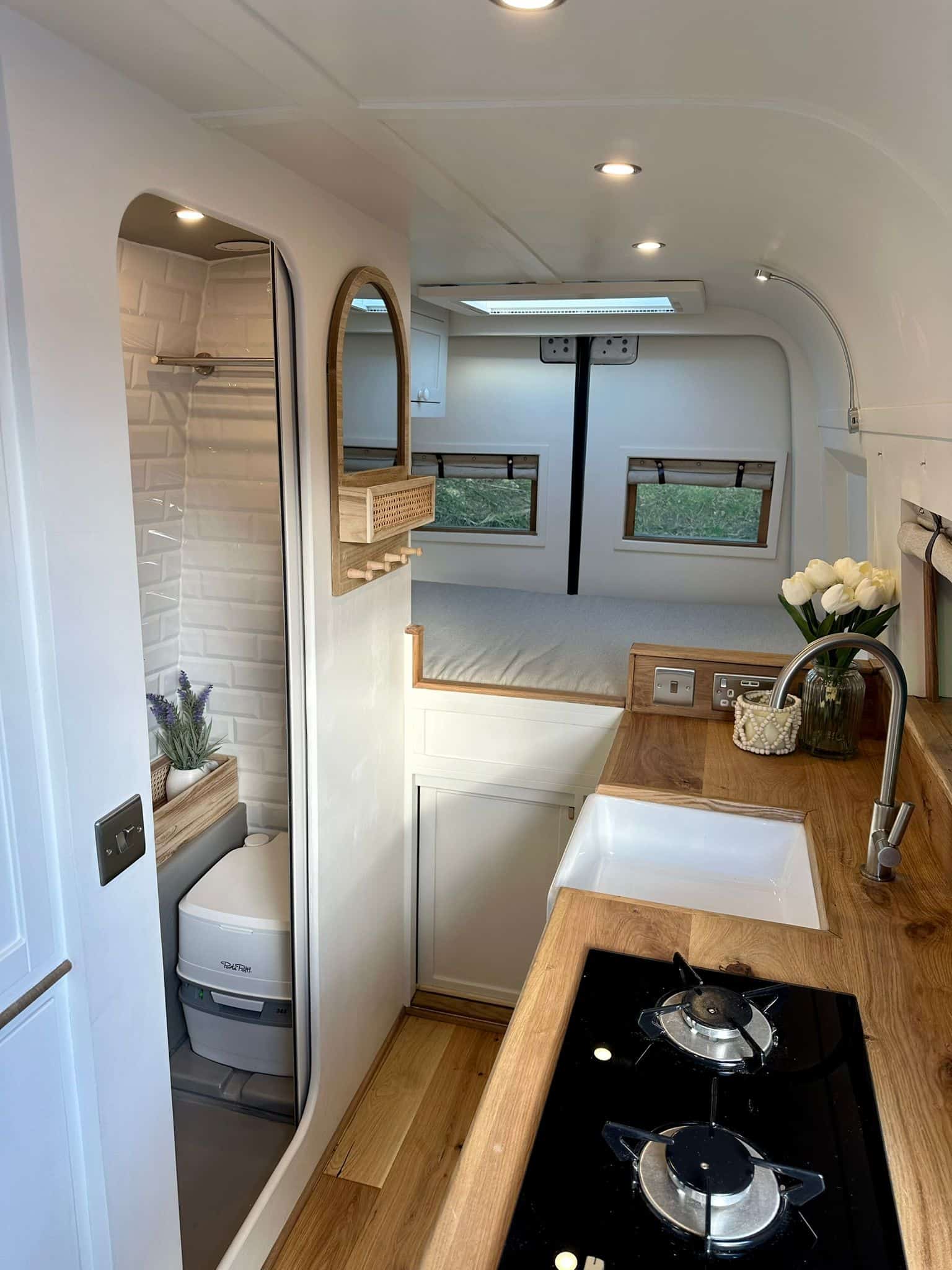 Tiny House Kitchen & Sleeping Area