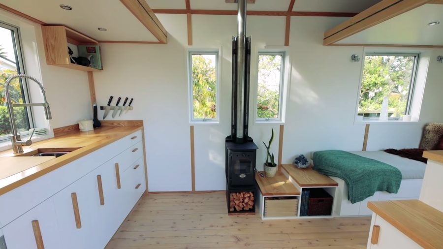 Bryce reveals his tiny home in New Zealand via Living Big in a Tiny House 001