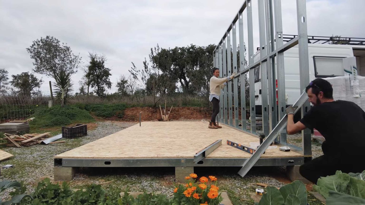 How They Built Their Modern Tiny Cabin