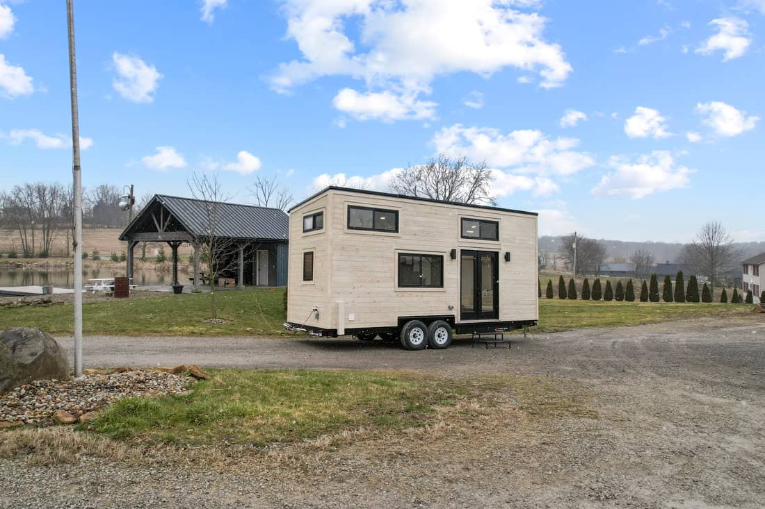 Tiny House on Wheels with Coastal Modern Design