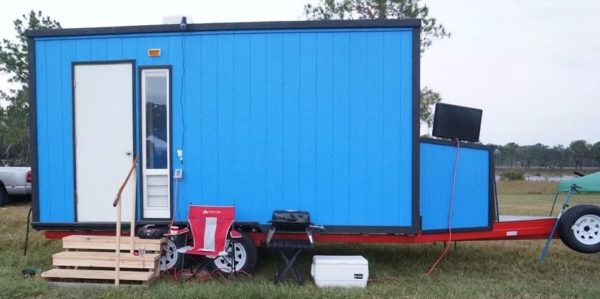 He Built a DIY Tiny House with Elevator Bed for Less Than $10k