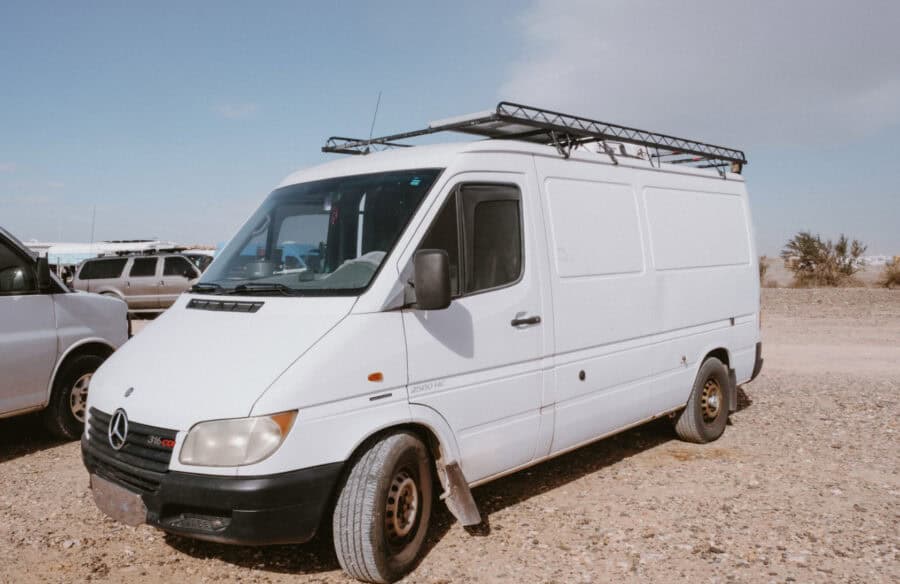 Van life with a customized DIY Sprinter van for small space living and freedom.