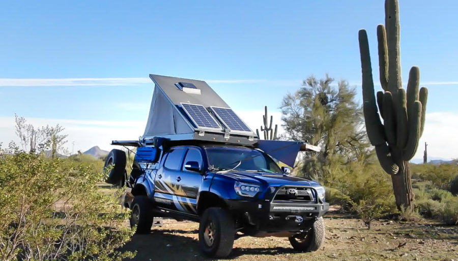 Check out Her Overlander 4×4 Truck Camper with Batwing Awning. 3