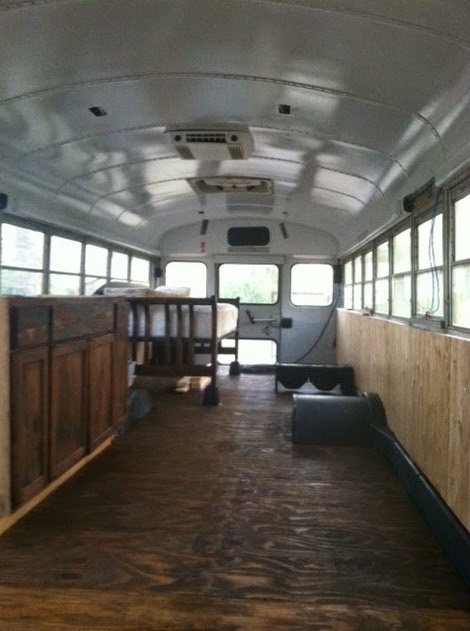 Chelie's Simple Rustic School Bus Conversion 0013