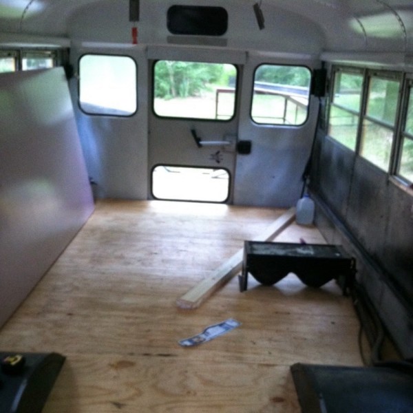 Chelie's Simple Rustic School Bus Conversion 0016