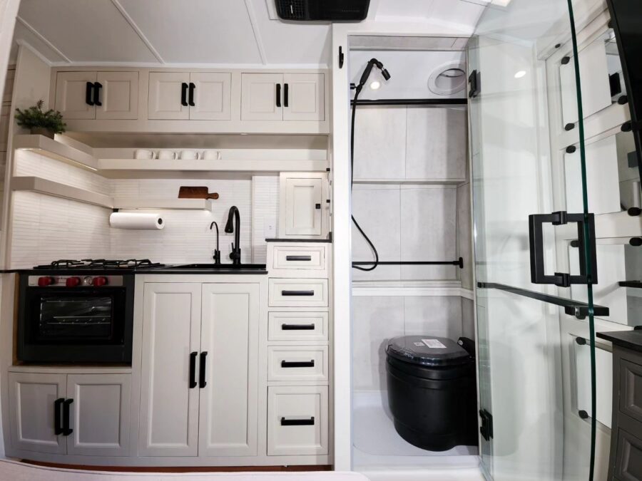 Classic Van Conversion w: Amazing Shower Stall 11