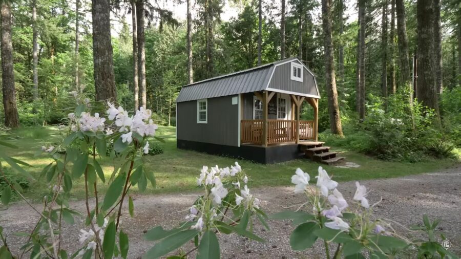 Clay Baby Cascade Mountains Shed to Tiny House Conversion 2