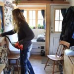 Cleaning Day in a Tiny House via Fy Nyth YouTube 003