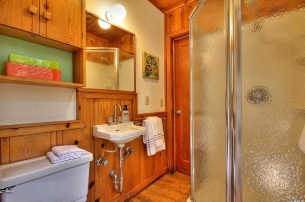 Bathroom with Shower in this Little Cottage