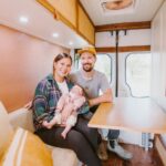 Couple & Baby in Southwest-Inspired Van