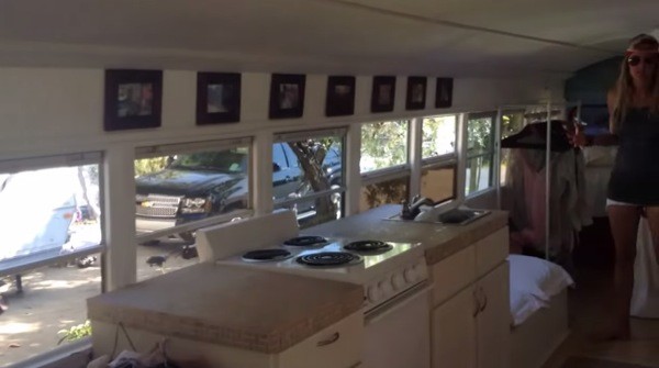 They converted an old school bus into their rolling tiny home and having been living in it for 5+ years!
