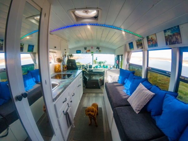 Couple Convert School Bus into their Tiny Home on Wheels – VicariBUS Skoolie