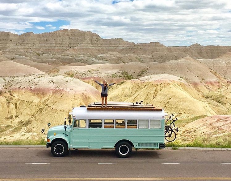 Couple Ditch 9-5 to Travel in their DIY Skoolie 001