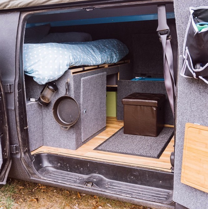 Couple Living and Traveling in a 1996 Dodge B1500 Van Conversion 007