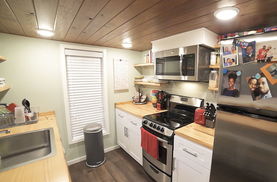 Couple Paid Off 125k In Debt Living Tiny For 2 Years via Tiny Home Tours YouTube 004