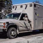 Couple turn old ambulance into their traveling tiny home via FLORB 001