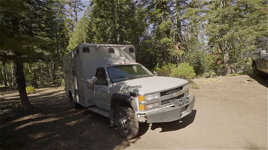 Couple turn old ambulance into their traveling tiny home via FLORB