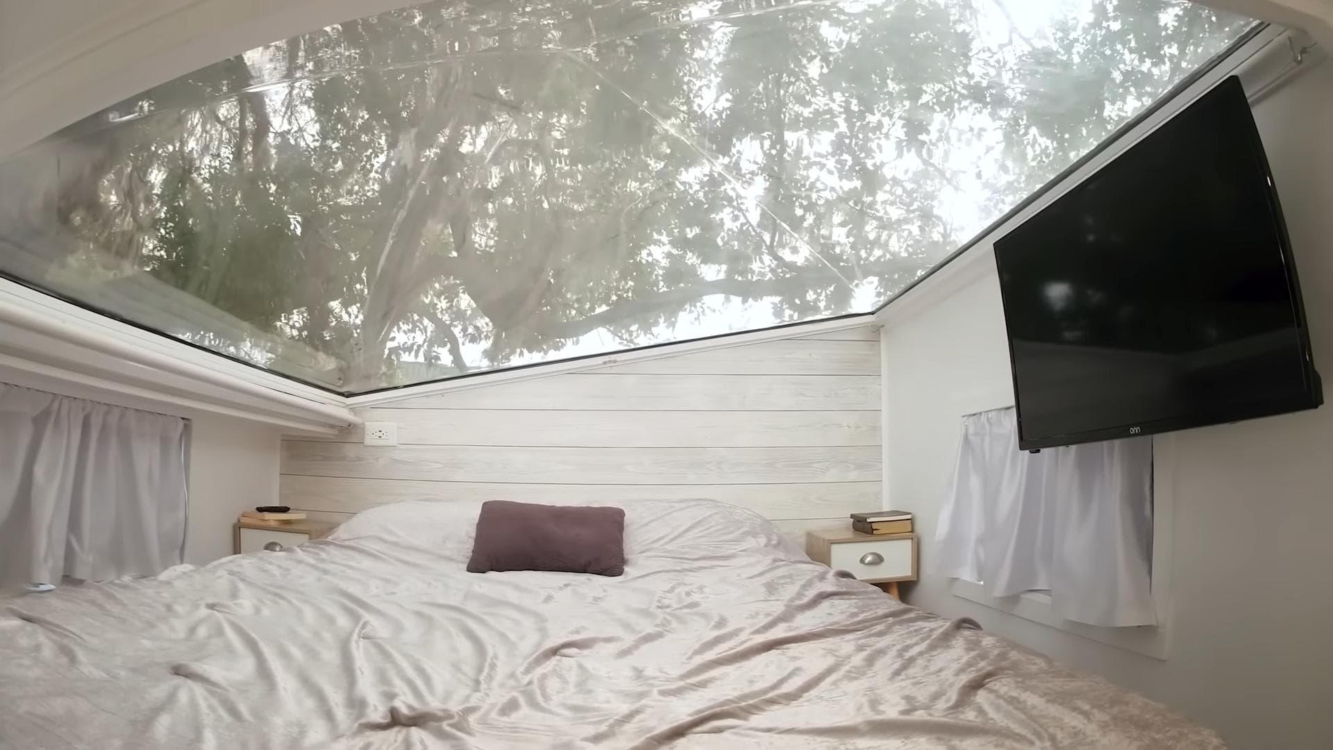 Cozy Tiny Home Bedroom with Skylight