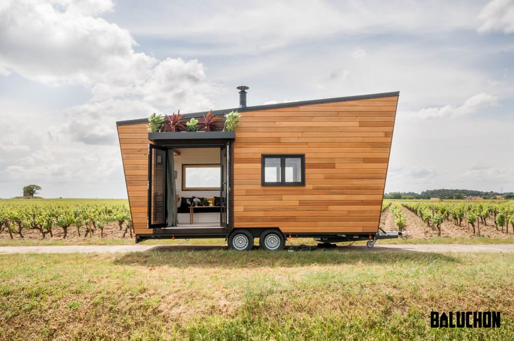 Couple’s Beautiful Intrepide Tiny Home on Wheels by Baluchon in France 001