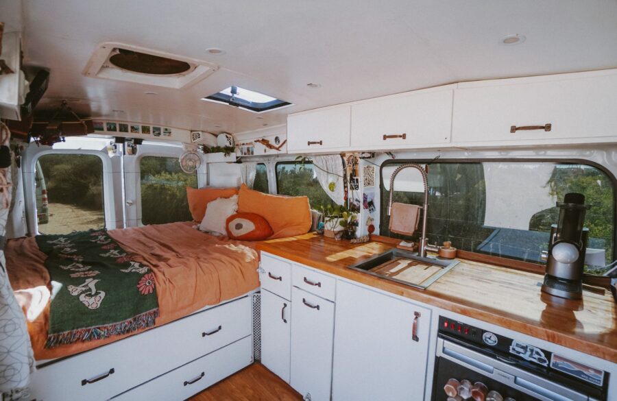 Couple’s Bright and Airy Campervan w Epic Security System 3