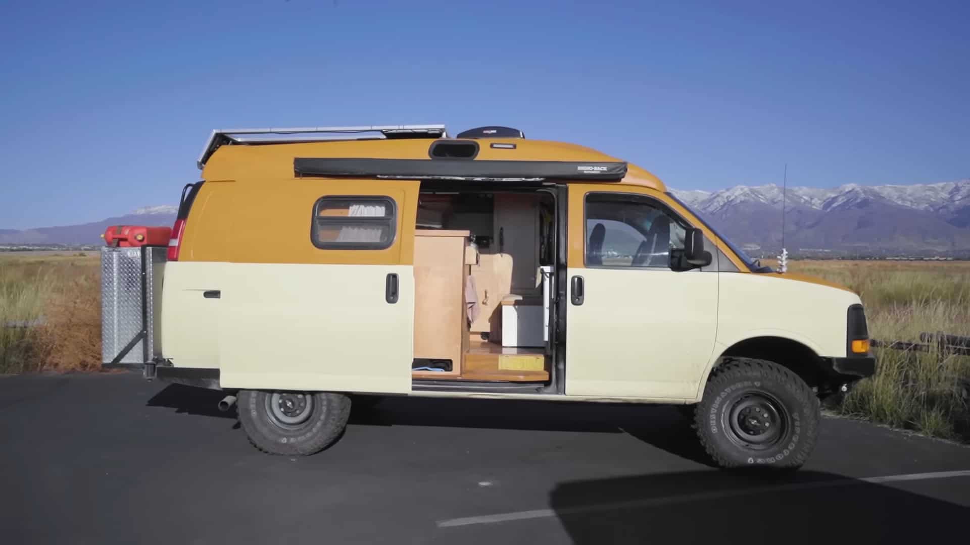 Tiny House Campervan Conversion with Roof Raise