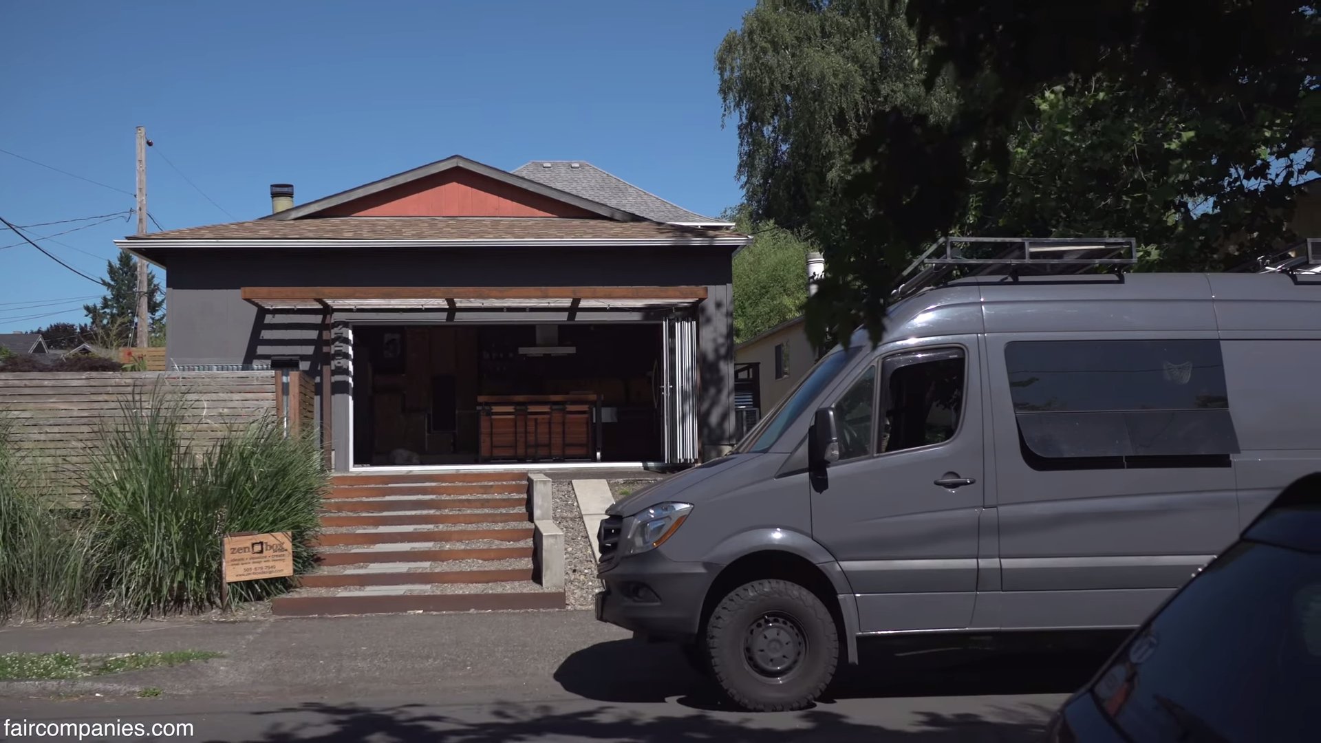 Couples Garage Tiny Home and Van Lifestyle via Faircompanies