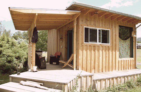 Couple Living in 250 Sq. Ft. Off-Grid Tiny Cabin w/ 2 Pit Bulls