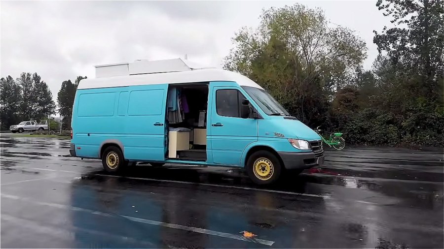 Couples Van Conversion with Multi-functional Design via Tiny House Giant Journey 007