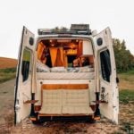 Couples Van Life with a Flip Down Tailgate Loveseat 001