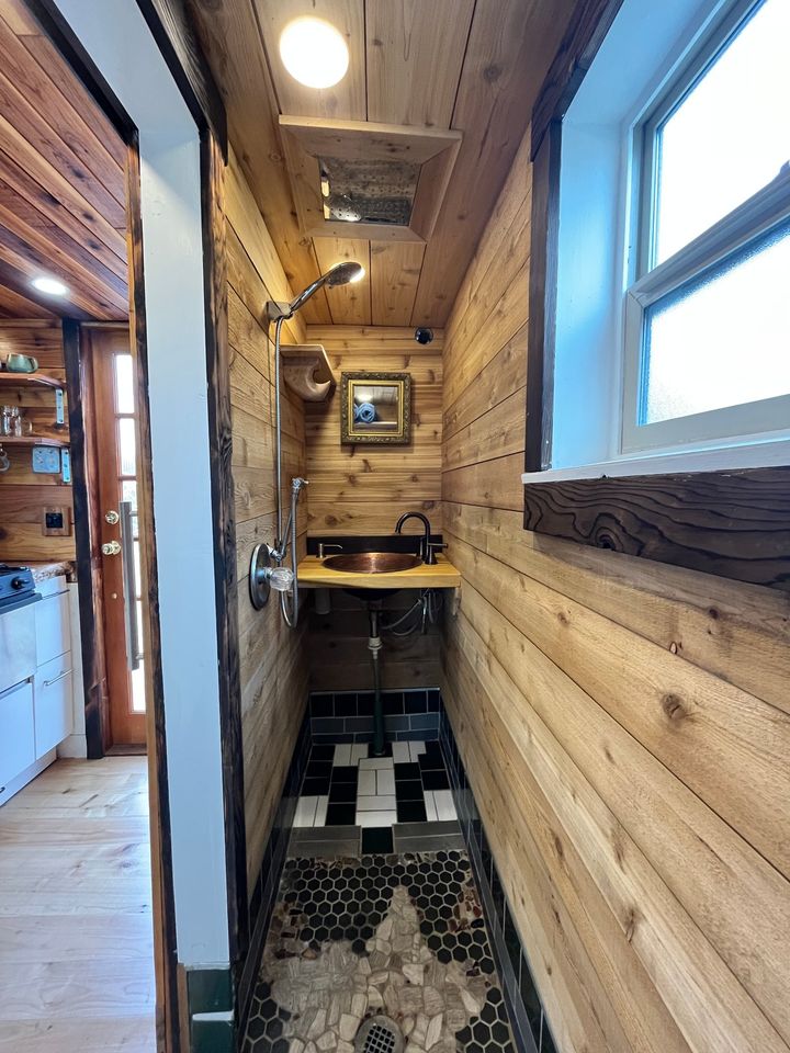Cozy Cabin THOW Built w: Locally-Milled Wood 13