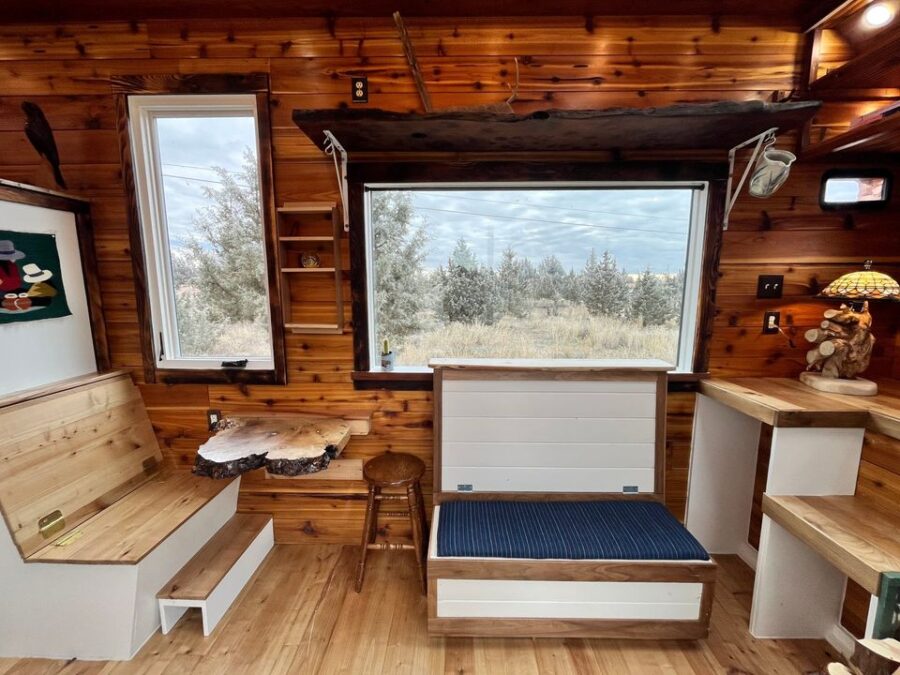 Cozy Cabin THOW Built w: Locally-Milled Wood 4