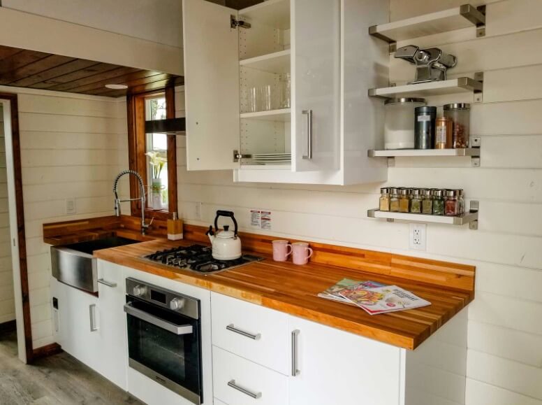 Cozy Cottage For Sale via Tiny Heirloom – The Kitchen