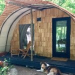 Cozy off grid Scandanavian Wigwam Tiny Cabin Vacation via Pamela Airbnb 001