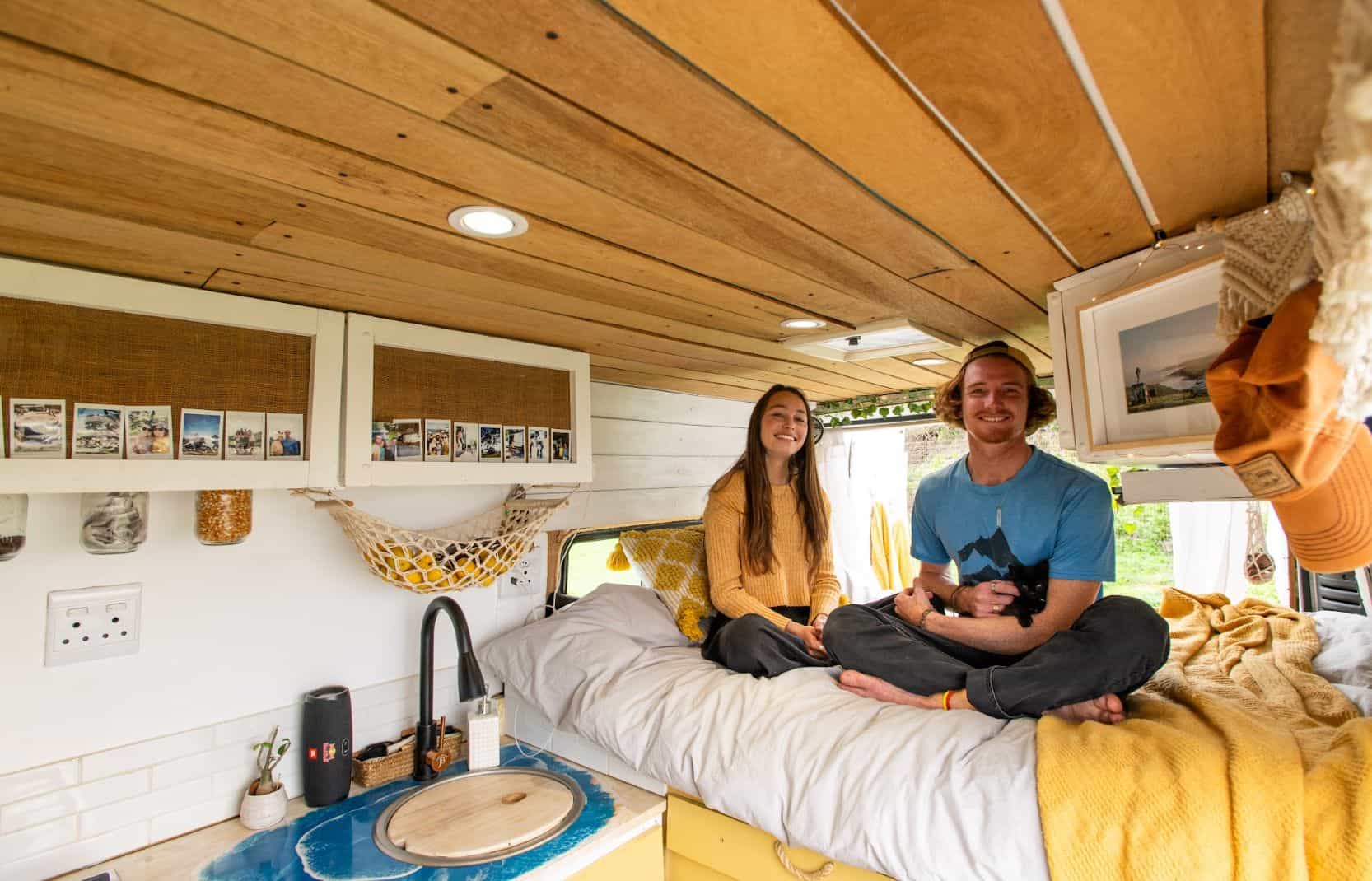 Cozy Tiny Van Interior in South Africa