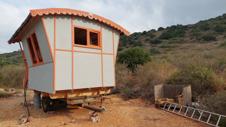 Dad & Son Build Caravan Wagon in Israel