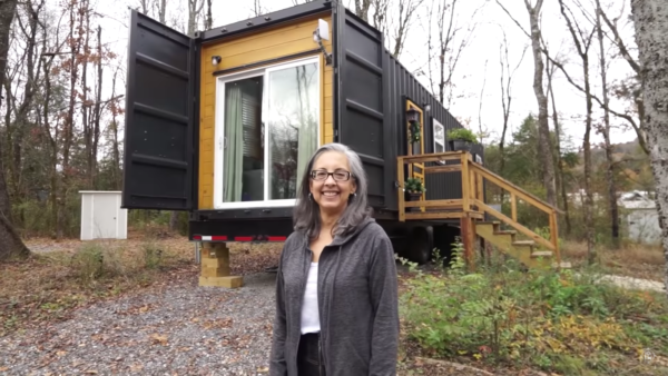 Her Shipping Container Home in a Tiny House Village
