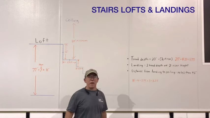 Design build loft stairs for your tiny house to meet code with Andrew Bennett Core Housing Solutions 001