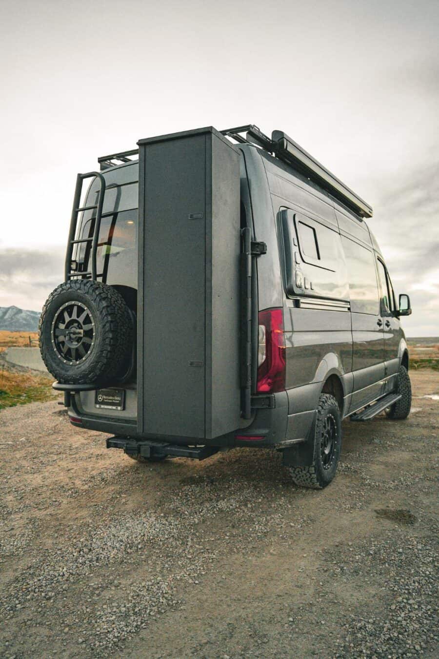 Van with family-friendly conversion for tiny living.