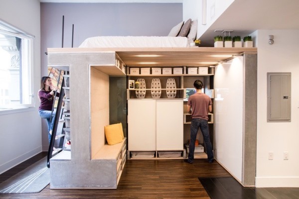 Domino Loft Multifunctional Tiny Apartment by ICOSA and Peter Suen 002