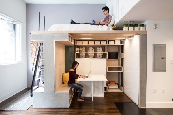 Domino Loft Multifunctional Tiny Apartment by ICOSA and Peter Suen 005