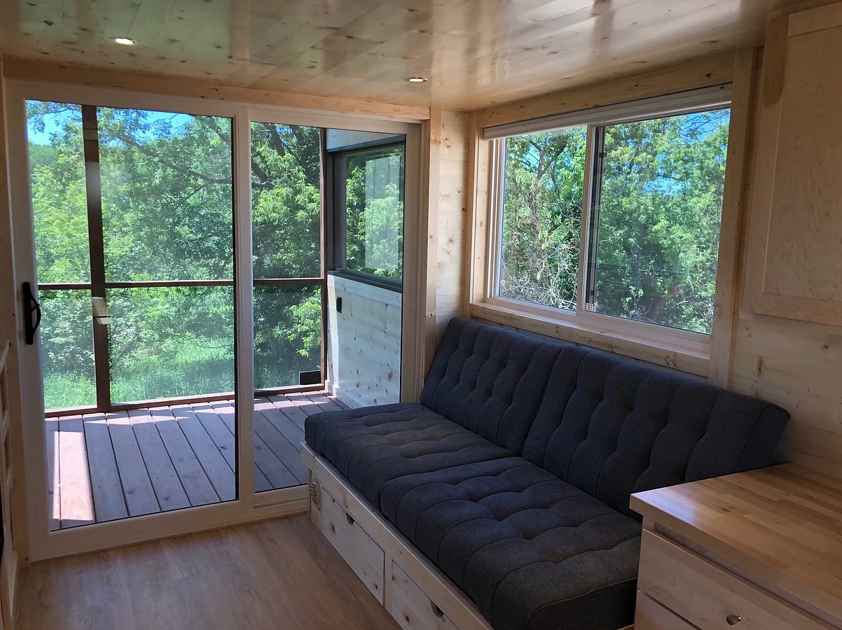 Escape Model One Tiny House with Screened-in Porch!
