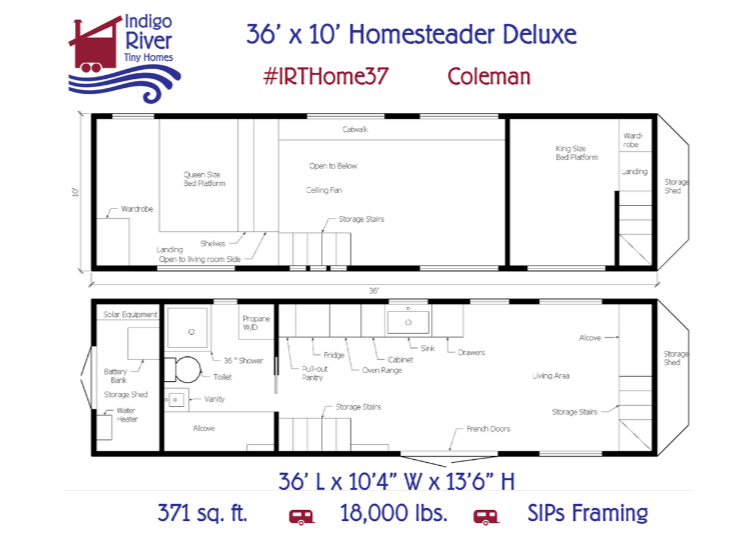 Elsie Homesteader Deluxe THOW 399 sq. ft. 20