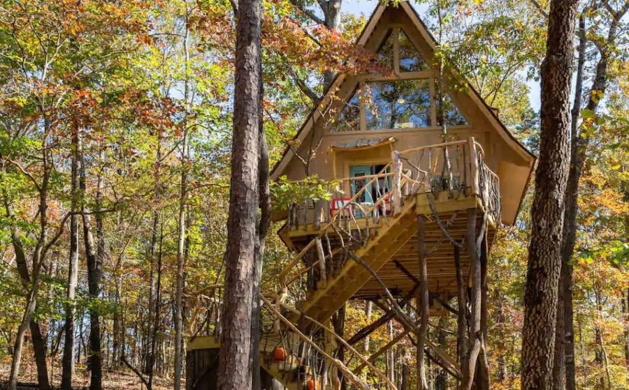 Enchanting Tree-Cabin Dawsonville GA via Debra-Airbnb 001