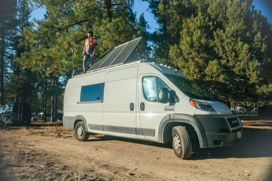 Enjoying His No Roommate Life in His Awesome Van 4