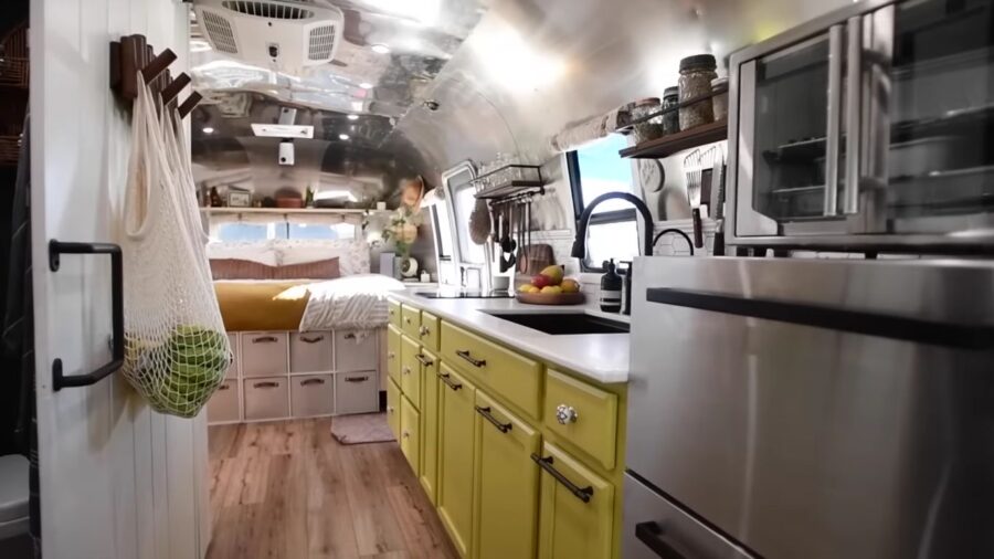 Family Transforms Gutted Airstream into a Home 3