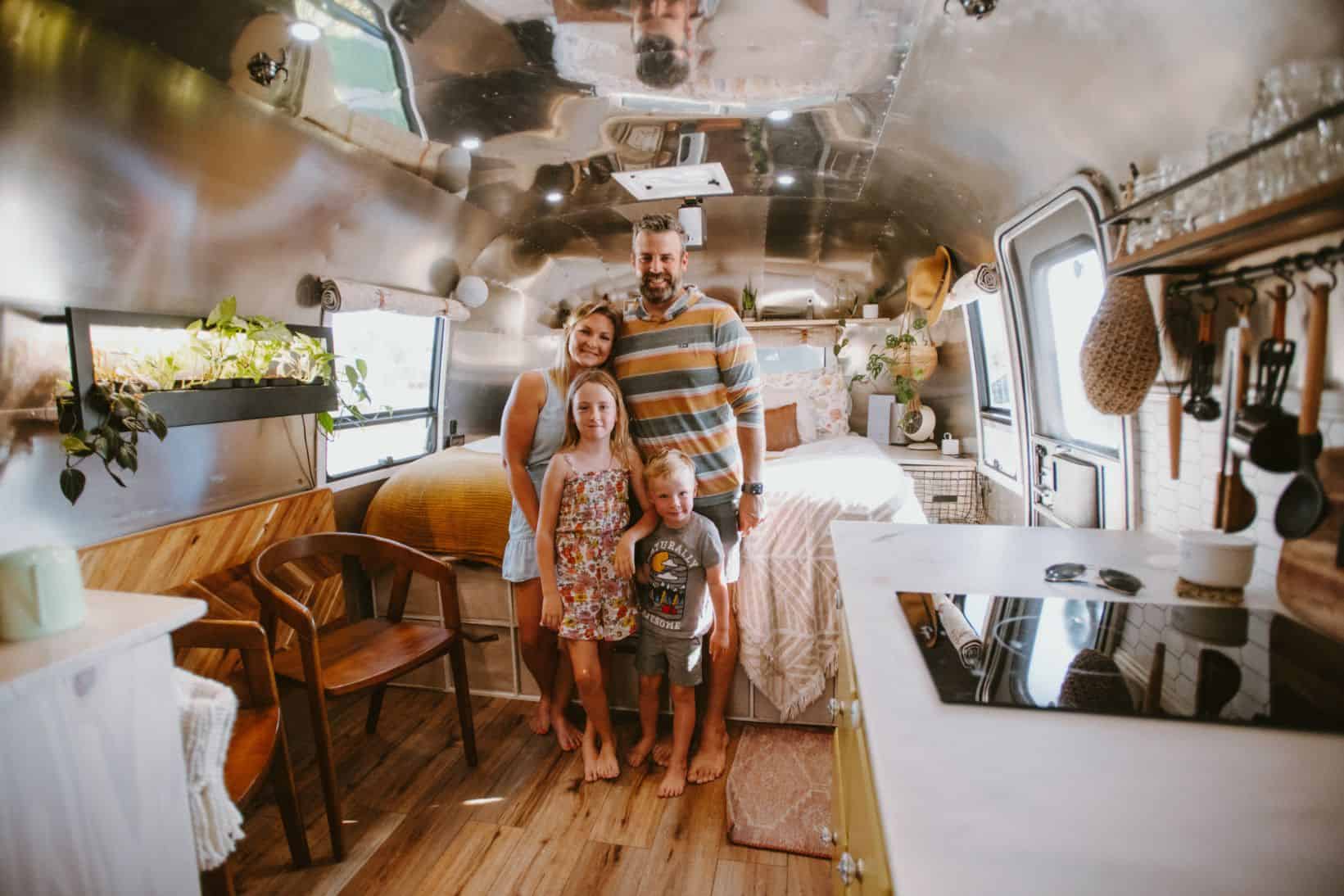 Cozy Family Airstream Interior