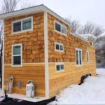 Family-friendly 28ft Wasatch Tiny House Plans with Main Floor Bunk Room by Rocky Mountain Tiny Houses 001