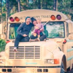 TINY HOME IN A SCHOOL BUS