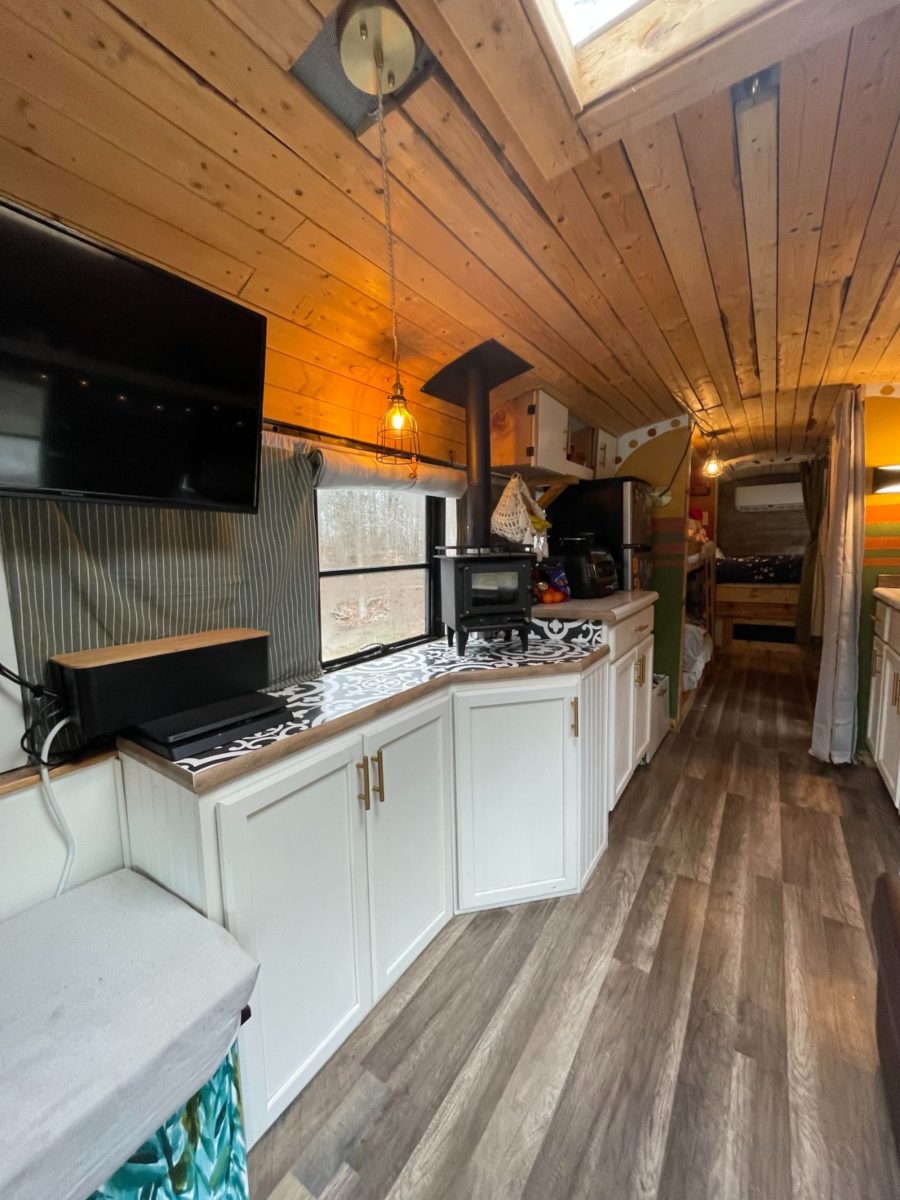 Family of 4 Sells Home To Travel US in a Skoolie 10