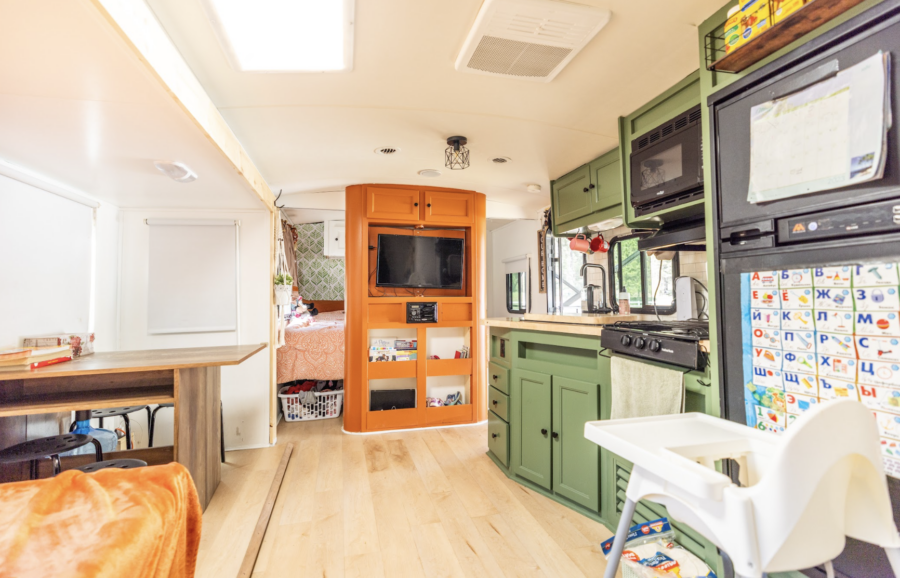 Family of 5 in 28 ft. RV Conversion 3